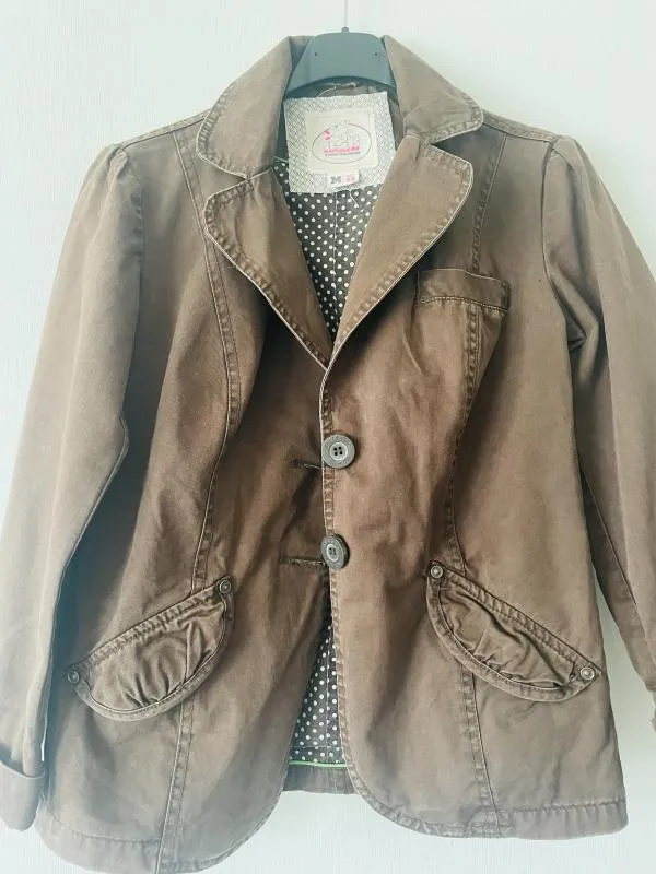 Jachetă Bershka M | Maro, Bumbac - Image 3