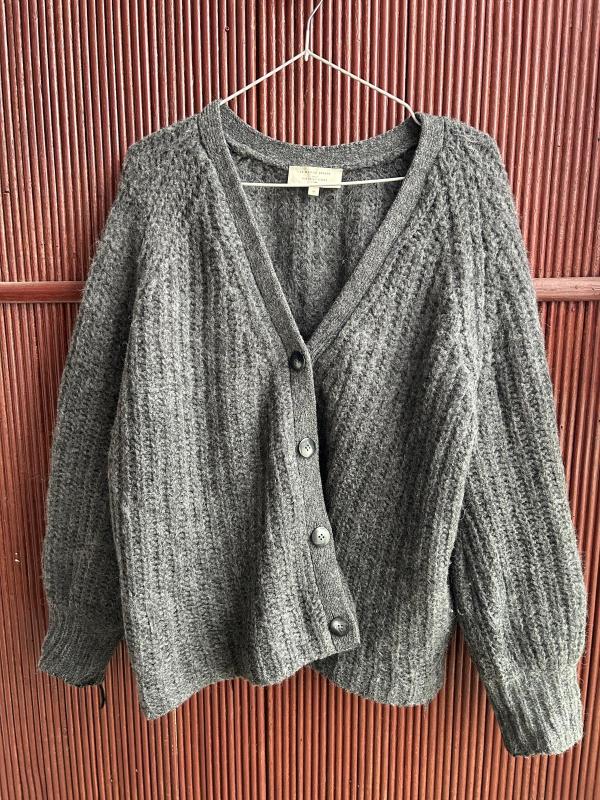 Cardigan Sézane EU 38 | Gri, Mânecă lungă, Monocrom, Lână - Image 2