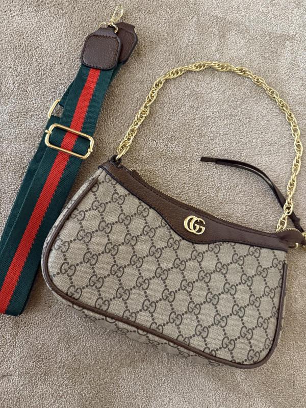Geantă de mână Gucci | Caramel, Monocrom, Piele ecologică