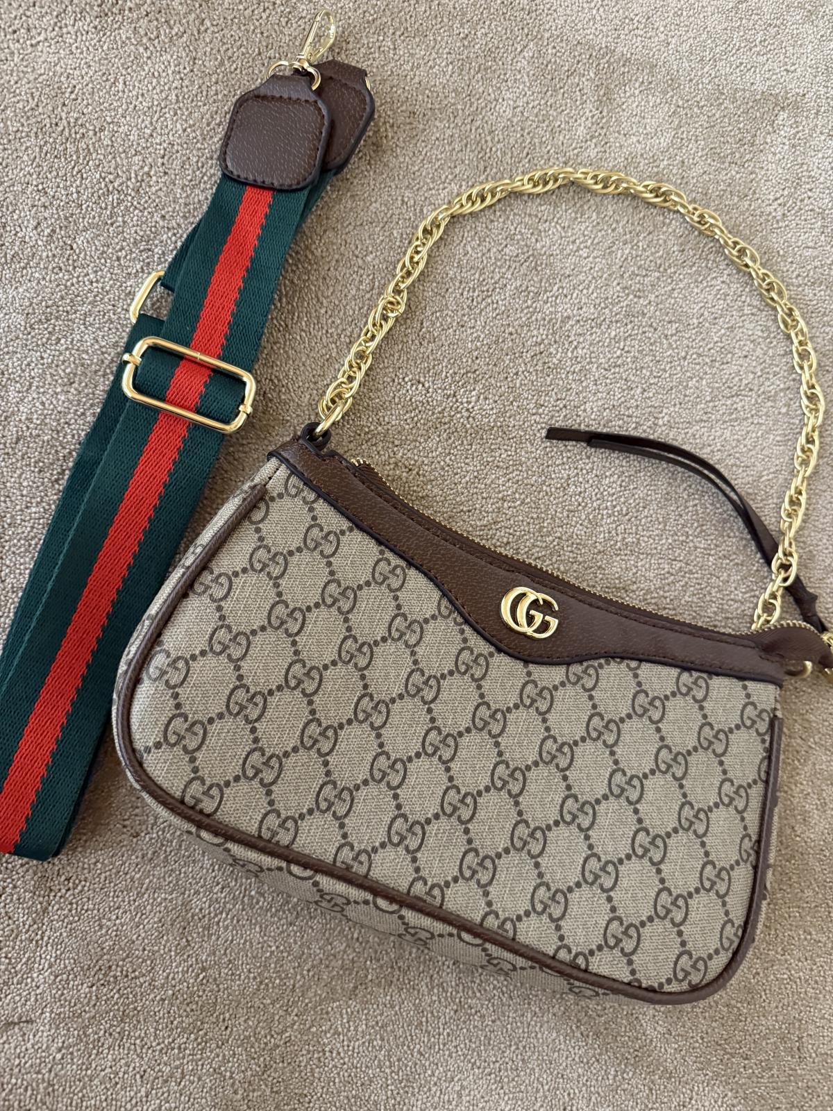 Geantă de mână Gucci | Caramel, Monocrom, Piele ecologică