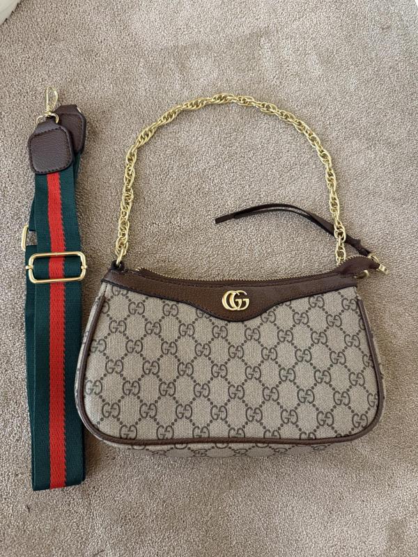 Geantă de mână Gucci | Caramel, Monocrom, Piele ecologică - Image 4