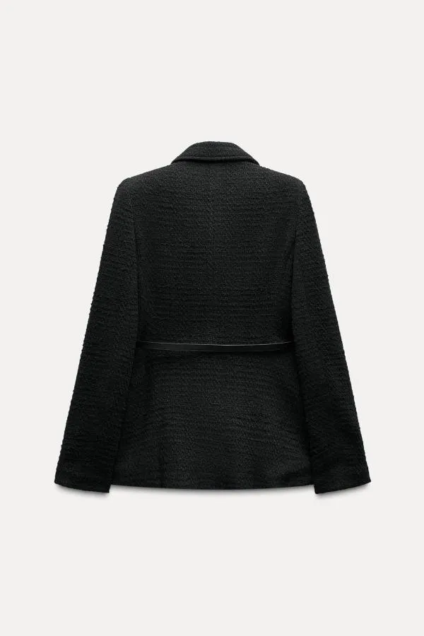 Blazer Zara M | Negru, Fără glugă - Image 2