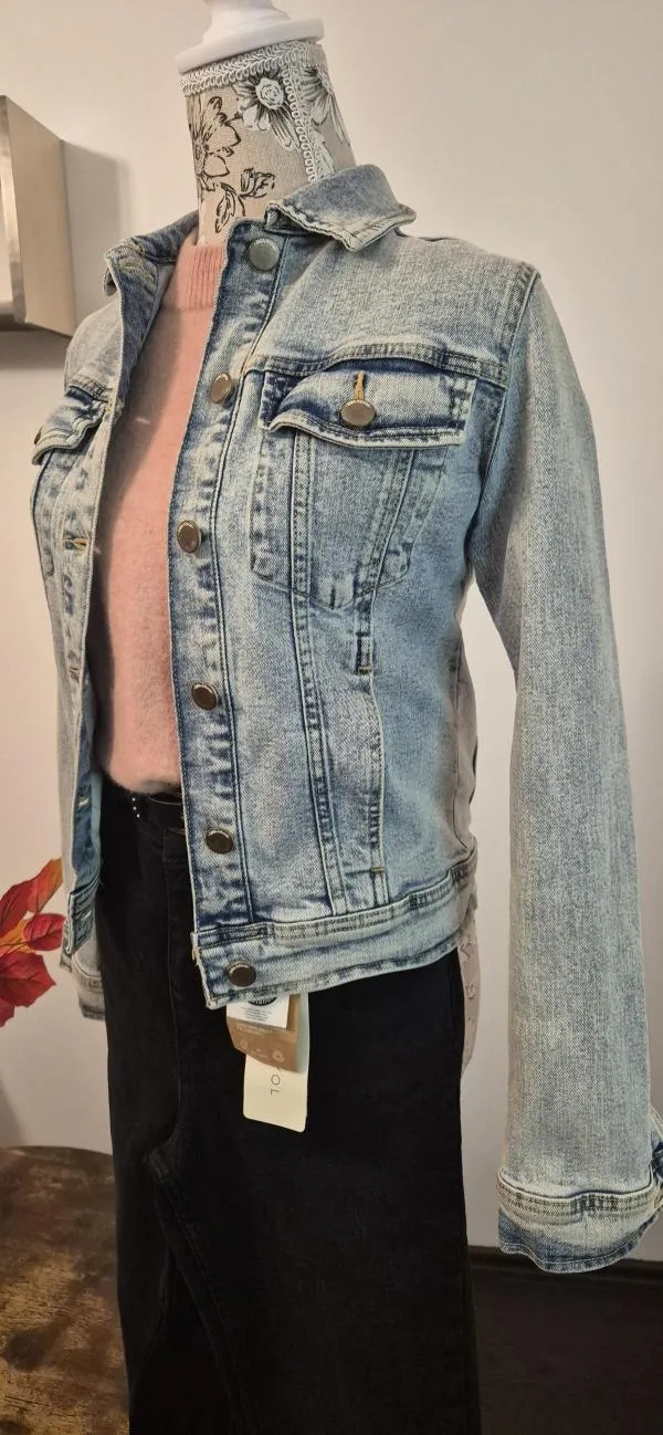 Geacă din denim Zara XS | Bleu, Fără glugă, Denim - Image 3