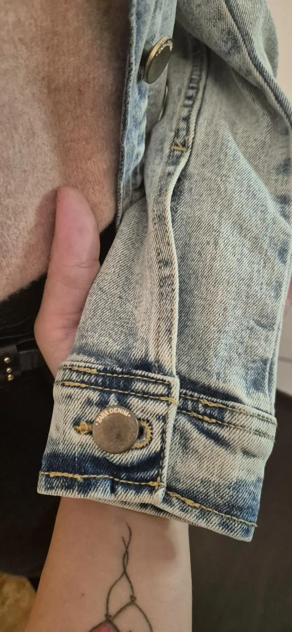 Geacă din denim Zara XS | Bleu, Fără glugă, Denim - Image 7