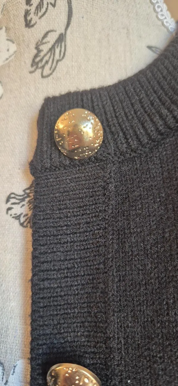 Cardigan H&M XS | Negru, Mânecă lungă - Image 6