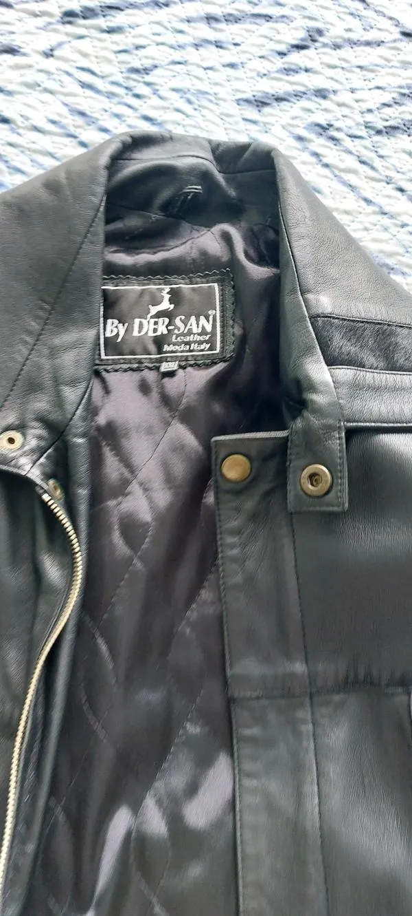 Geacă de piele By Der-San EU 50 | Negru, Fără glugă, Piele naturală - Image 2