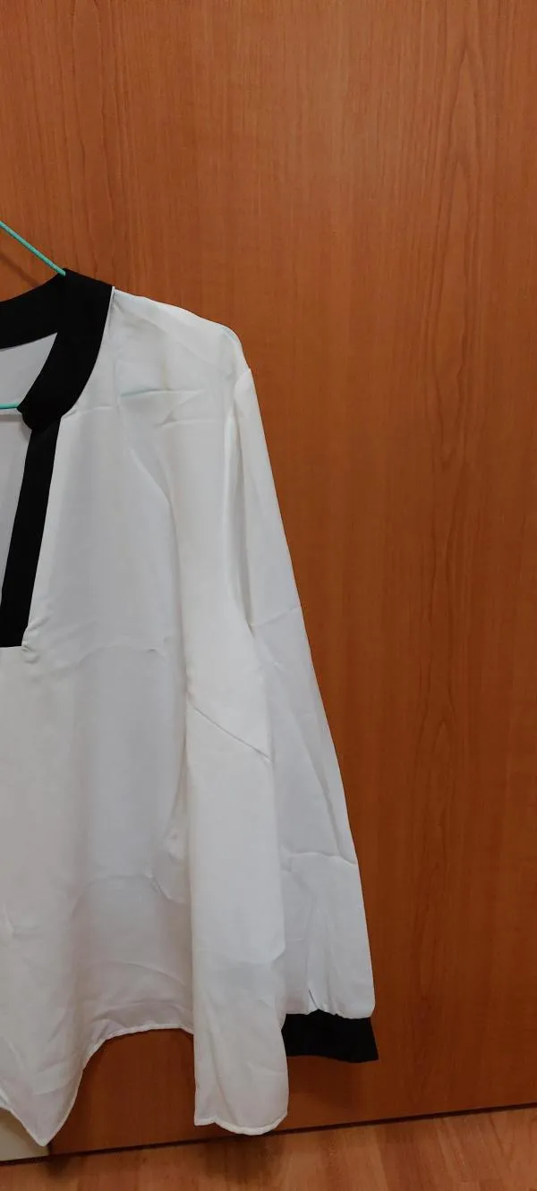 Bluză Shein XXL | Alb, Normal, Mânecă lungă, Plus size, Poliester - Image 7