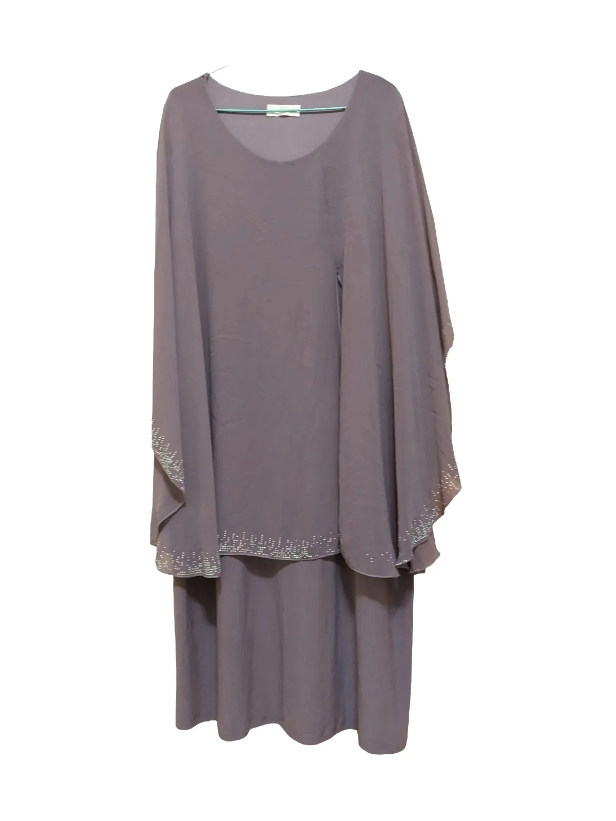 Rochie de ocazie Simirac EU 54 | Mov, Midi, Fără mâneci, Pietre decorative, Vâscoză