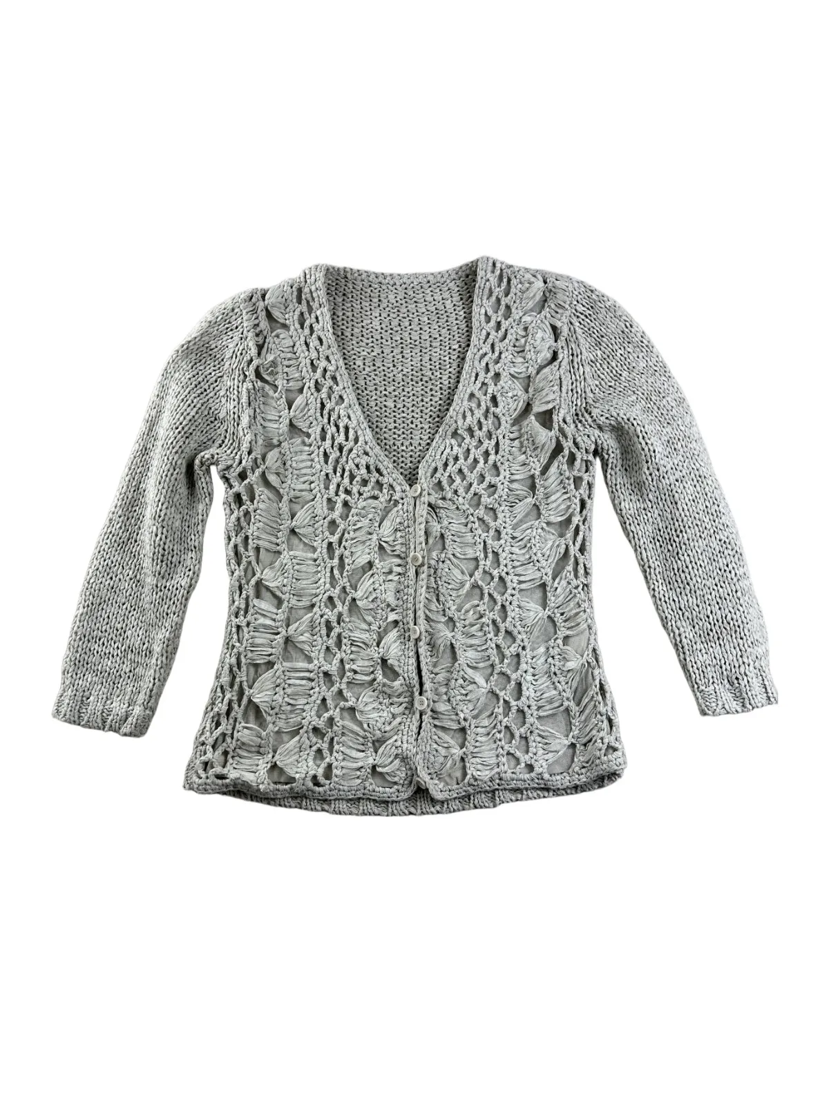 Cardigan S | Gri, Mânecă lungă