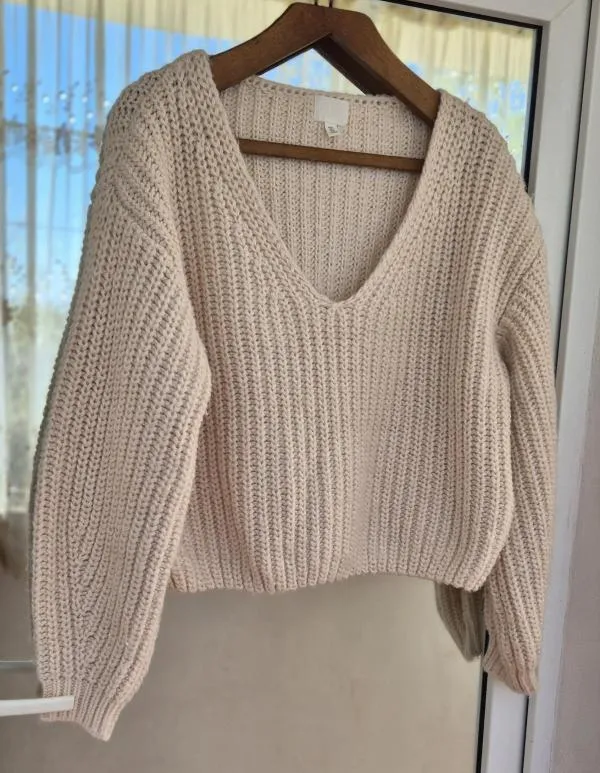 Pulover cu anchior H&M EU 40 | Bej, Normal, Mânecă lungă, Regular fit - Image 2
