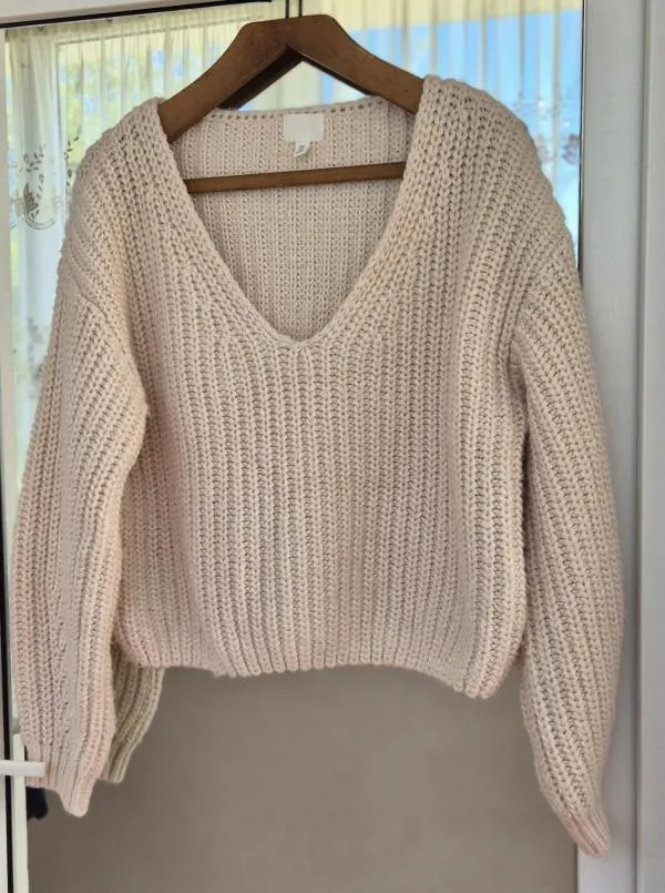 Pulover cu anchior H&M EU 40 | Bej, Normal, Mânecă lungă, Regular fit - Image 3