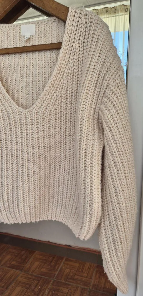 Pulover cu anchior H&M EU 40 | Bej, Normal, Mânecă lungă, Regular fit - Image 4