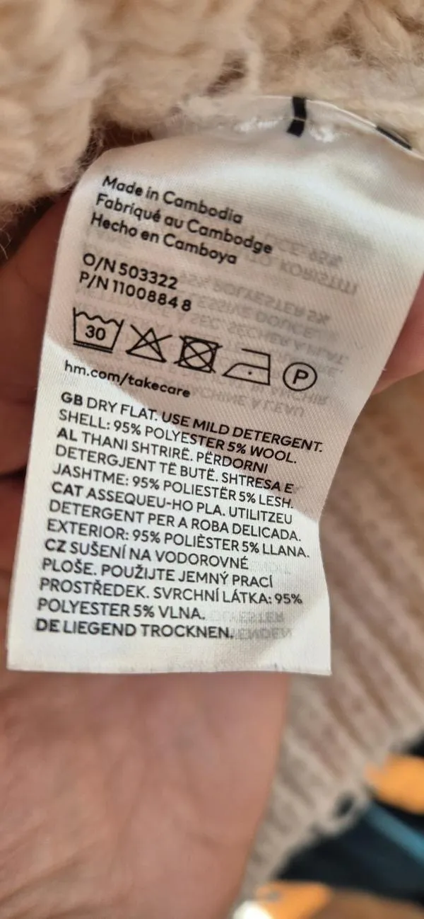 Pulover cu anchior H&M EU 40 | Bej, Normal, Mânecă lungă, Regular fit - Image 6