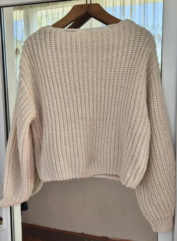 Pulover cu anchior H&M EU 40 | Bej, Normal, Mânecă lungă, Regular fit - Image 7