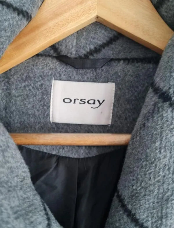Palton din lână Orsay EU 38 | Gri, Fără glugă - Image 7