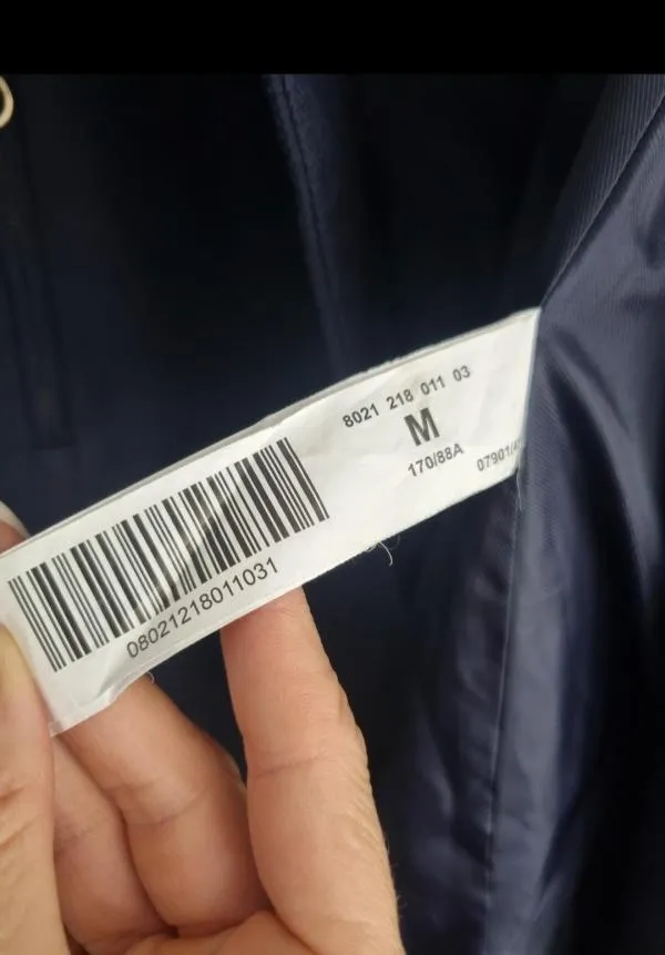 Palton scurt Stradivarius EU 38 | Bleumarin, Fără glugă - Image 7
