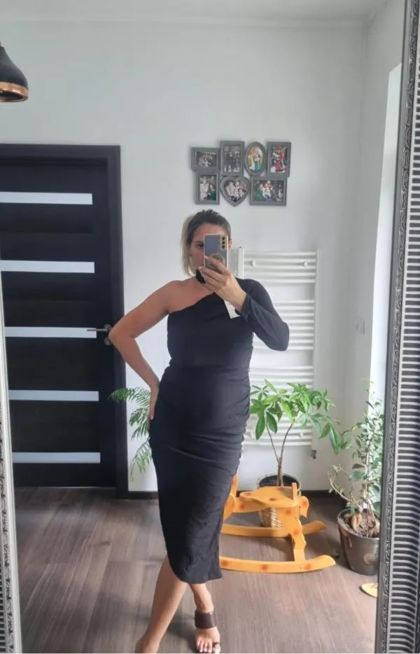 Rochie de seară Zara EU 40 | Negru, Midi, Mânecă lungă - Image 5