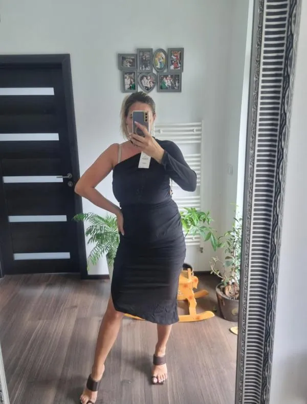 Rochie de seară Zara EU 40 | Negru, Midi, Mânecă lungă - Image 6