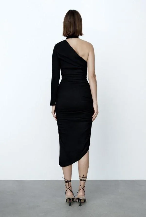 Rochie de seară Zara EU 40 | Negru, Midi, Mânecă lungă - Image 2