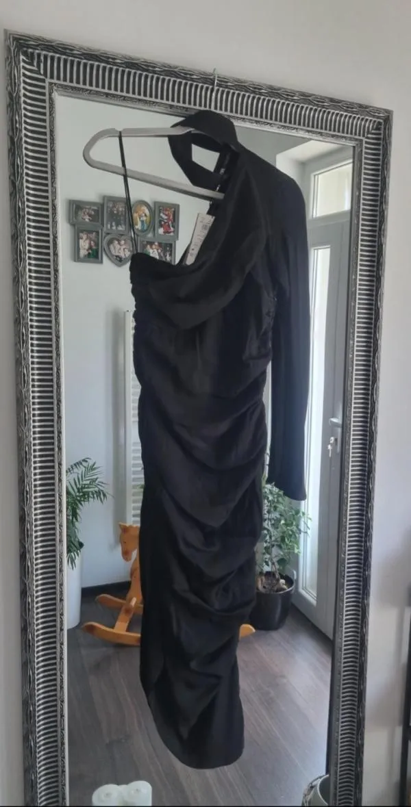 Rochie de seară Zara EU 40 | Negru, Midi, Mânecă lungă - Image 9