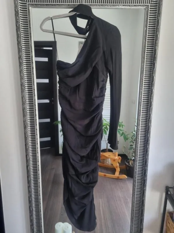 Rochie de seară Zara EU 40 | Negru, Midi, Mânecă lungă - Image 10