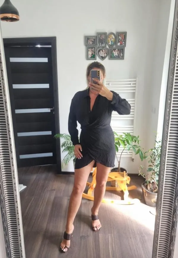 Rochie casual Zara XS | Negru, Midi, Mânecă lungă - Image 2