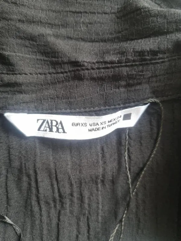 Rochie casual Zara XS | Negru, Midi, Mânecă lungă - Image 9