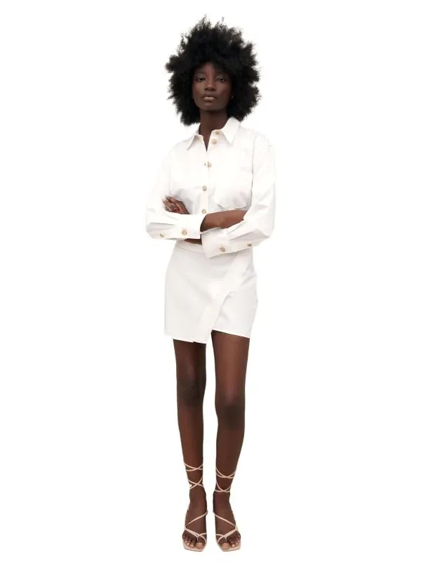 Rochie tip cămașă Zara S | Bej, Mini, Mânecă lungă