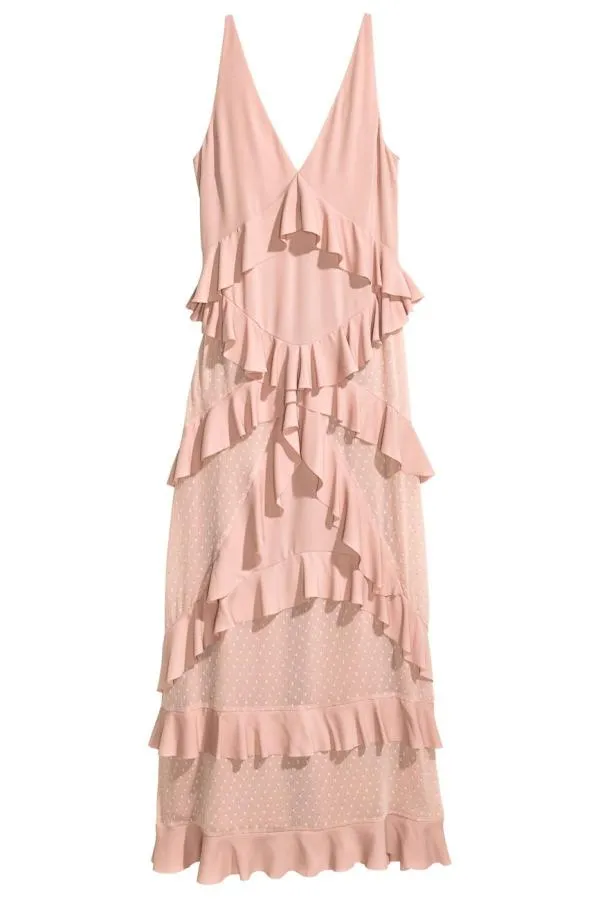 Rochie de seară H&M EU 38 | Roz, Maxi, Fără mâneci - Image 2
