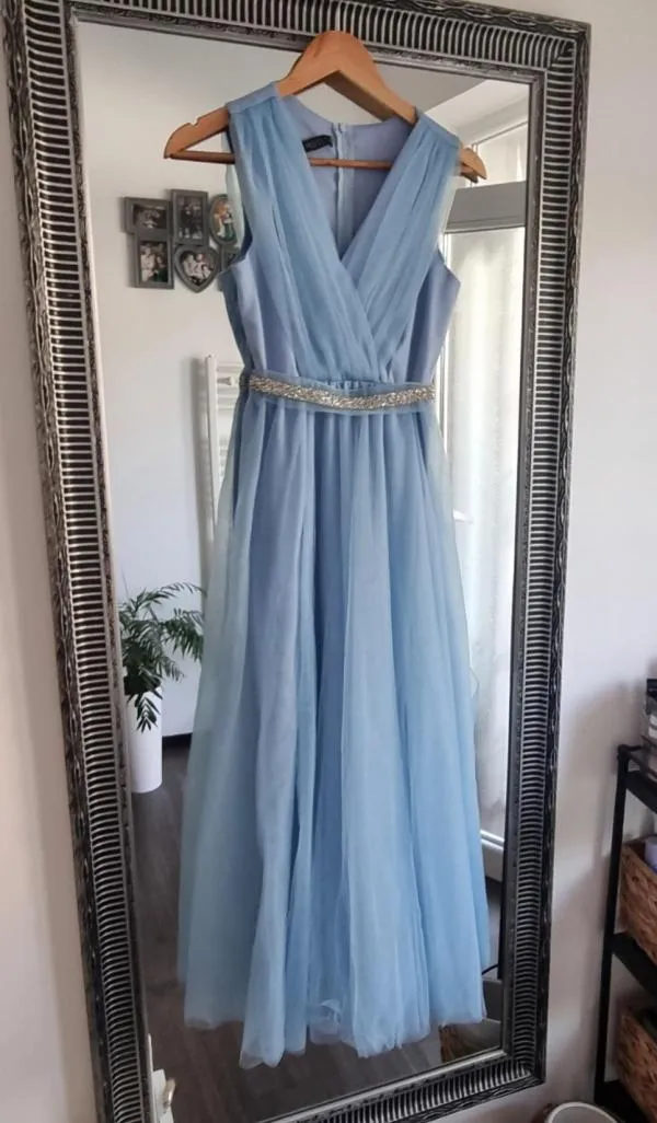 Rochie de ocazie Mireli EU 36 | Bleu, Maxi - Image 2