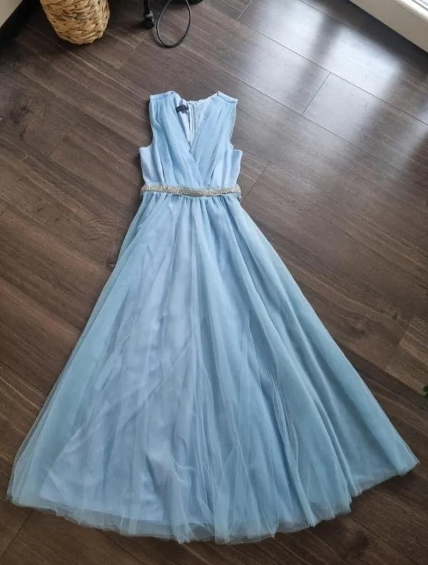 Rochie de ocazie Mireli EU 36 | Bleu, Maxi - Image 4