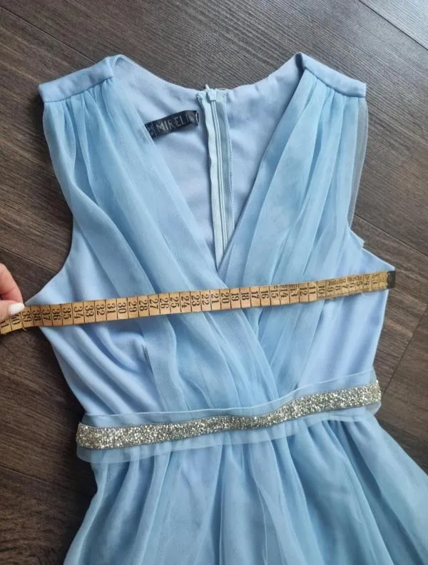 Rochie de ocazie Mireli EU 36 | Bleu, Maxi - Image 8