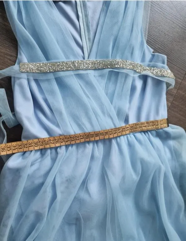 Rochie de ocazie Mireli EU 36 | Bleu, Maxi - Image 9