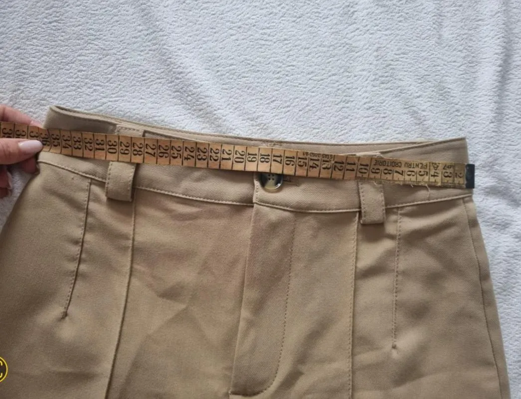 Pantaloni Zara XS | Ivoire, Lungi, Wide Leg fit - Image 6