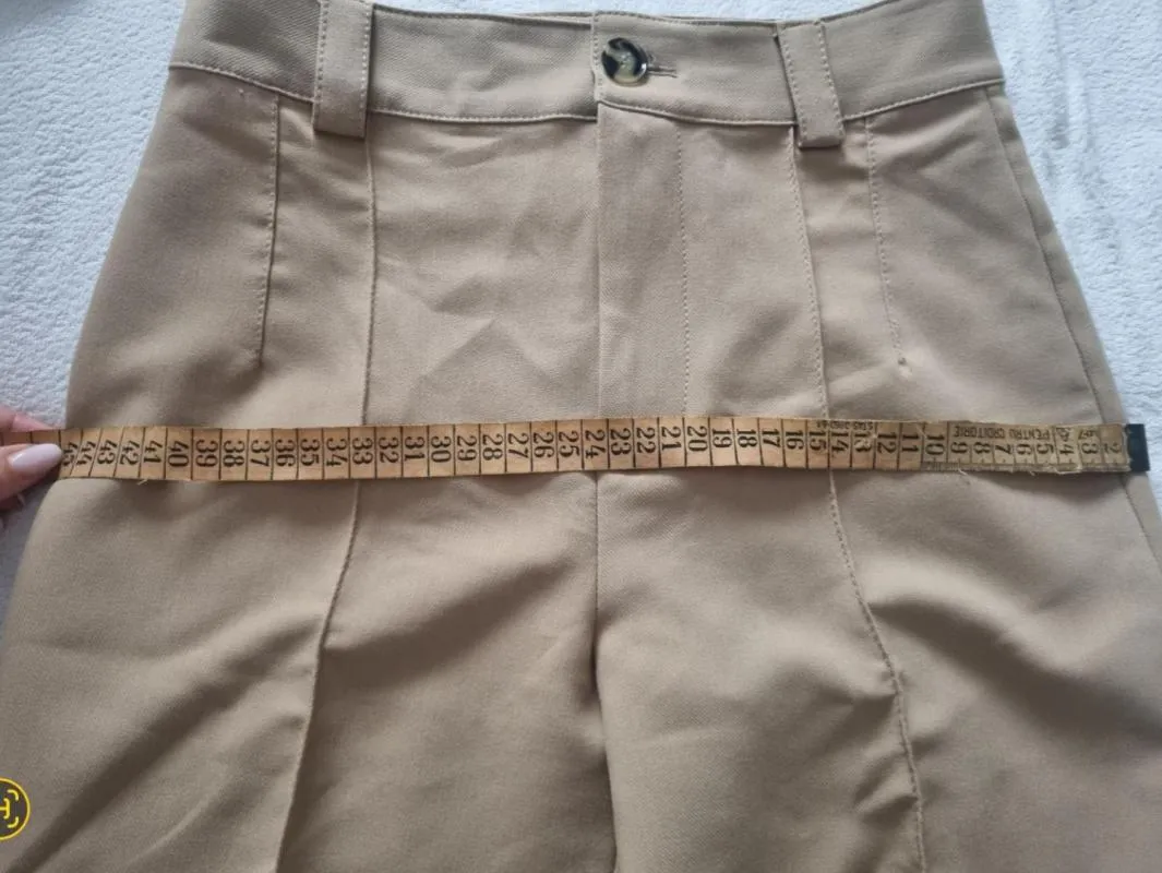 Pantaloni Zara XS | Ivoire, Lungi, Wide Leg fit - Image 7