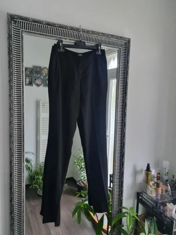 Pantaloni Oltre EU 38 | Negru, Lungi, Wide Leg fit - Image 4
