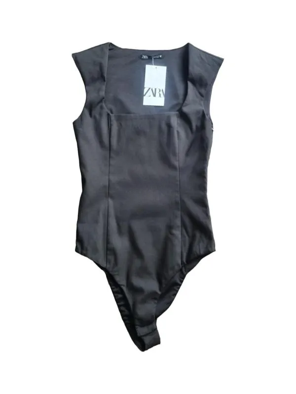 Body Zara S | Negru, Normal, Fără mâneci