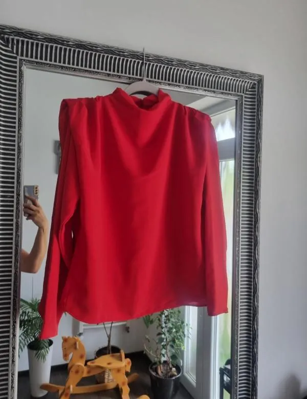Bluză Zara S | Roșu, Normal, Mânecă lungă - Image 6