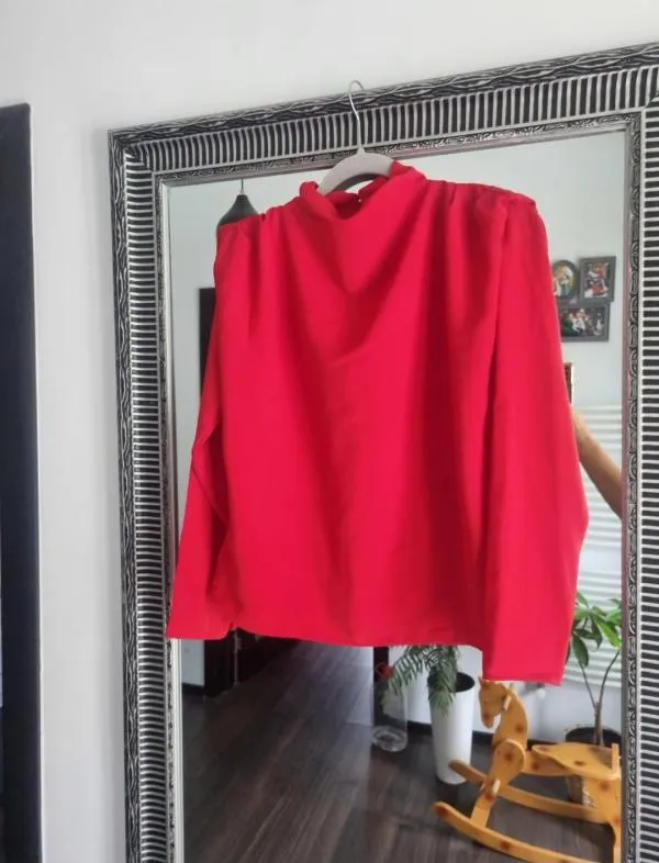 Bluză Zara S | Roșu, Normal, Mânecă lungă - Image 7