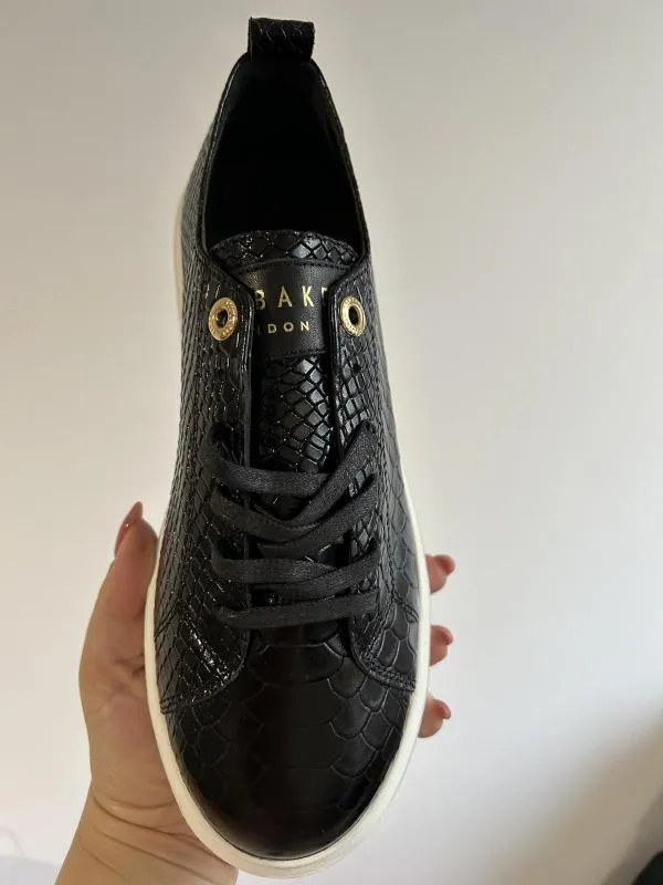 Sneakers Ted Baker EU 37 | Negru, Animal print, Piele ecologică - Image 7
