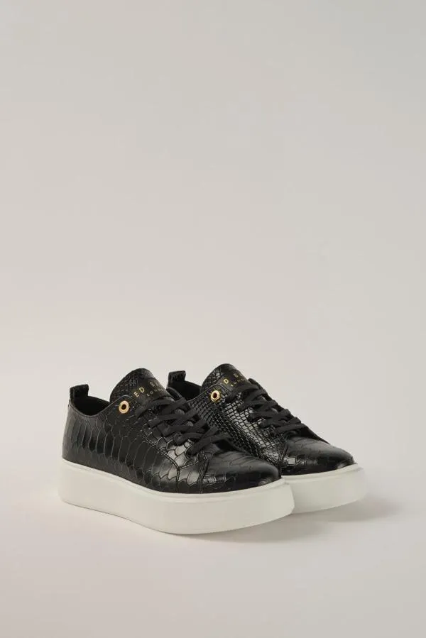Sneakers Ted Baker EU 37 | Negru, Animal print, Piele ecologică - Image 2