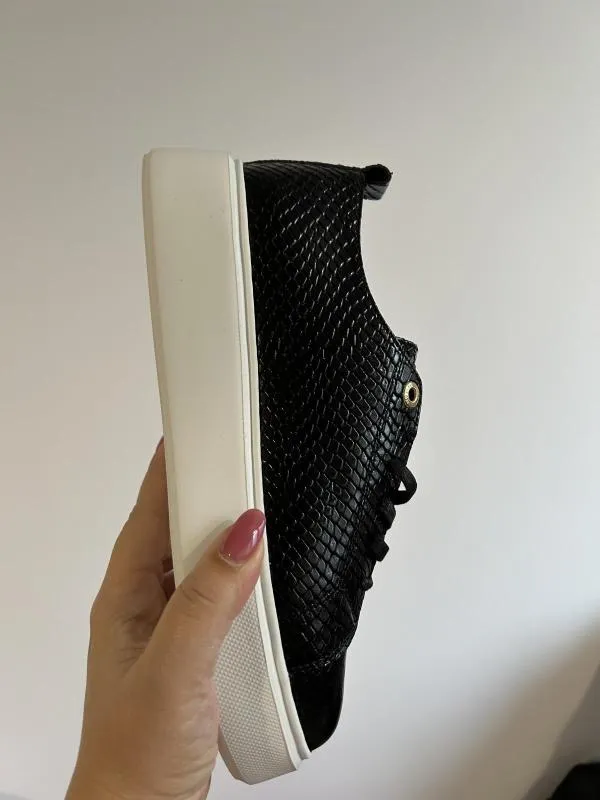Sneakers Ted Baker EU 37 | Negru, Animal print, Piele ecologică - Image 8