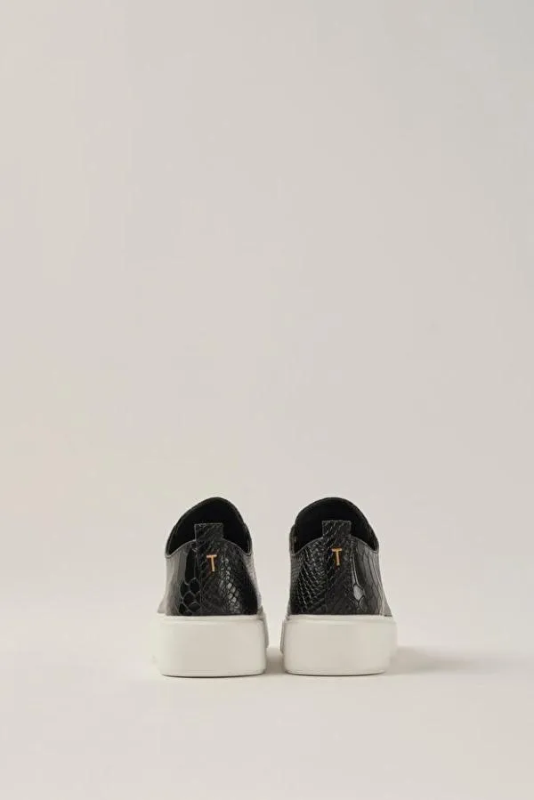 Sneakers Ted Baker EU 37 | Negru, Animal print, Piele ecologică - Image 4