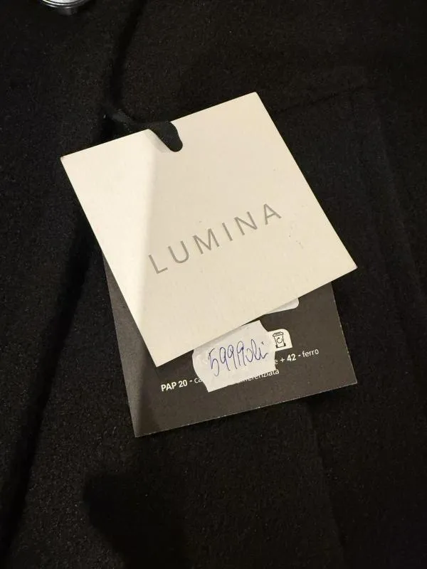 Palton lung Lumina S-M | Negru, Fără glugă - Image 10