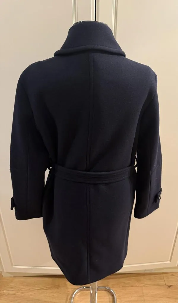 Palton din lână Mango EU 38 | Bleumarin, Fără glugă, Lână - Image 5