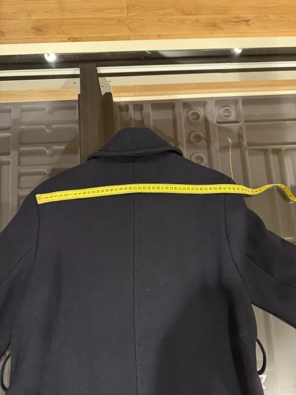 Palton din lână Mango EU 38 | Bleumarin, Fără glugă, Lână - Image 12