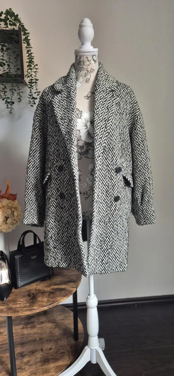 Palton scurt Mango EU 34 | Gri, Fără glugă - Image 9