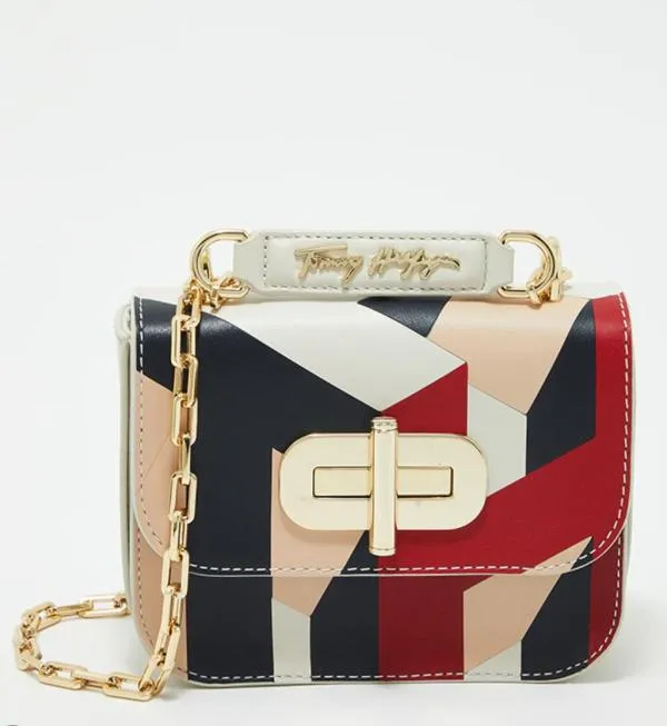 Geantă crossbody Tommy Hilfiger | Multicolor, Abstract & Color Block, Piele naturală - Image 3