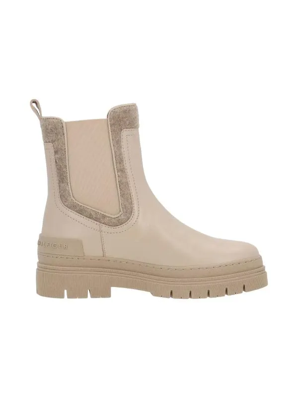 Ghete Tommy Hilfiger EU 36 | Bej, Piele naturală