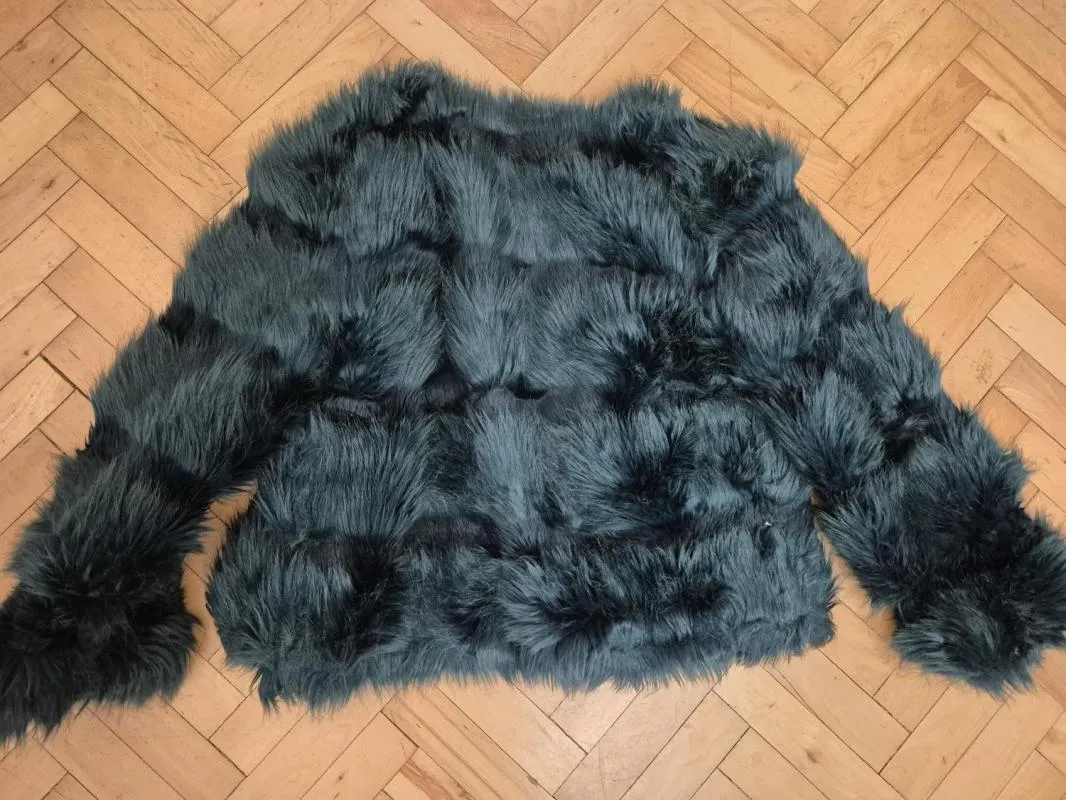 Geacă din blană New Look L | Verde, Fără glugă - Image 5